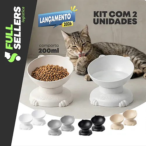 COMEDOURO E BEBEDOURO ELEVADO 2 UNIDADES