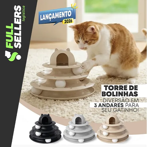 TORRE DE BOLINHA PARA GATOS